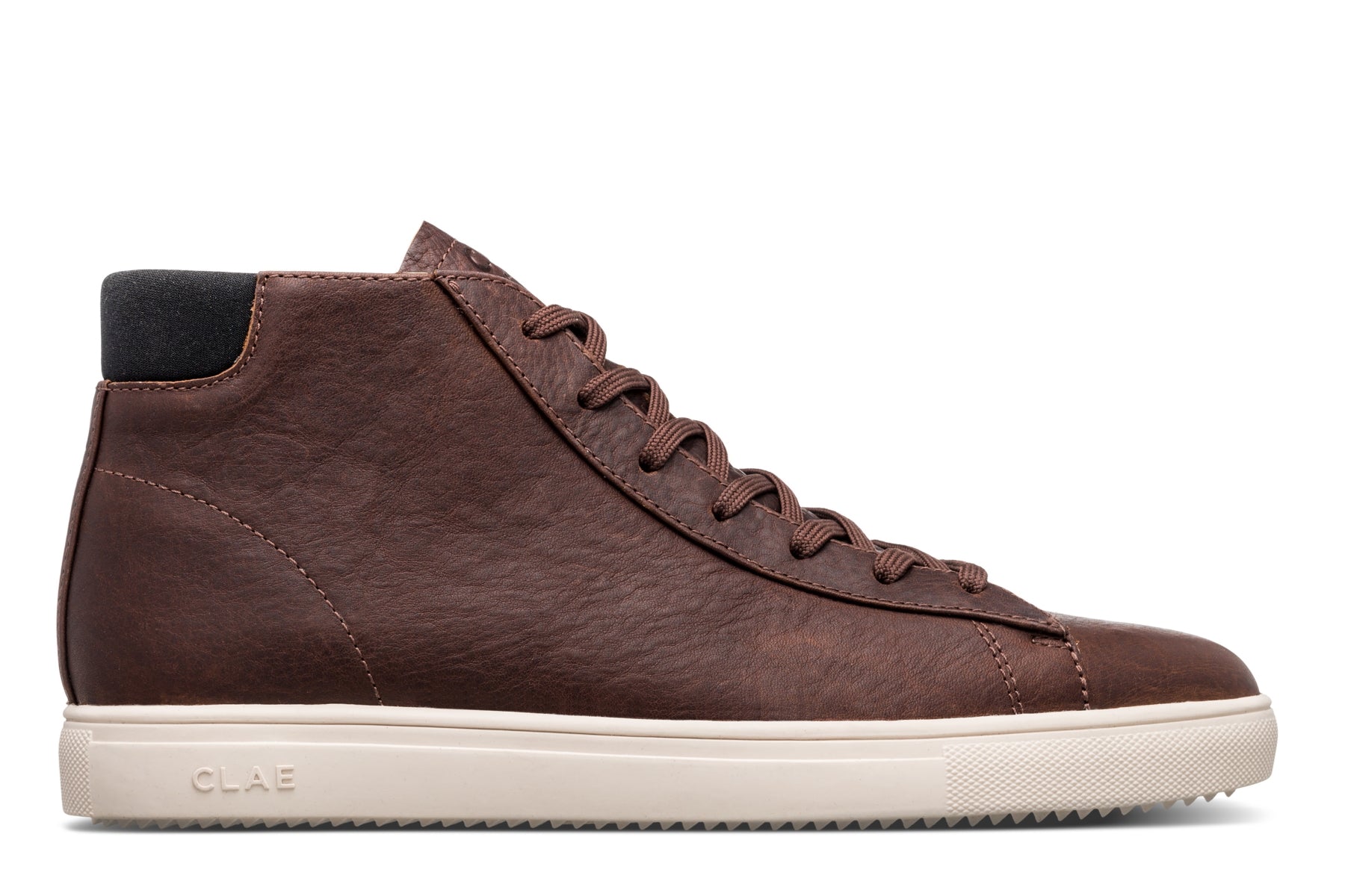 CLAE Bradley Mid Cocoa Oiled Leather Sneakers – Company