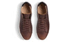 CLAE Bradley Mid Cocoa Oiled Leather Sneakers