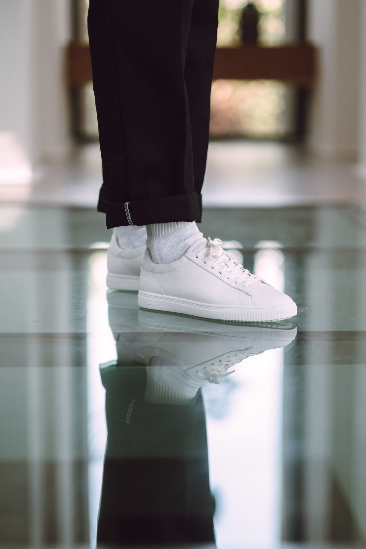 CLAE Bradley Italian Nappa Leather Sneakers Seattle Thread Company