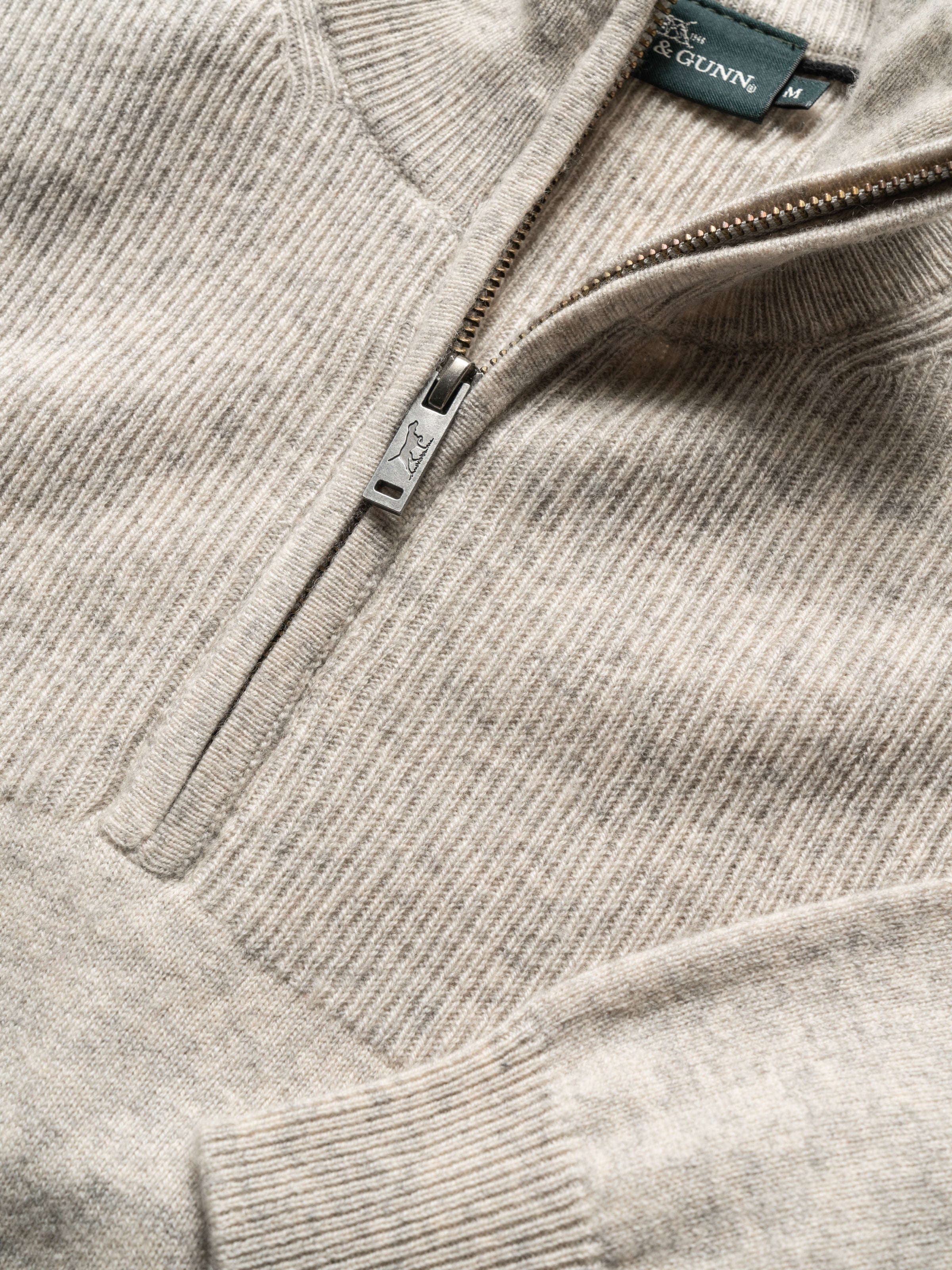 Rodd & Gunn Mount Allan Quarter Zip Cashmere Wool Blend Sweater