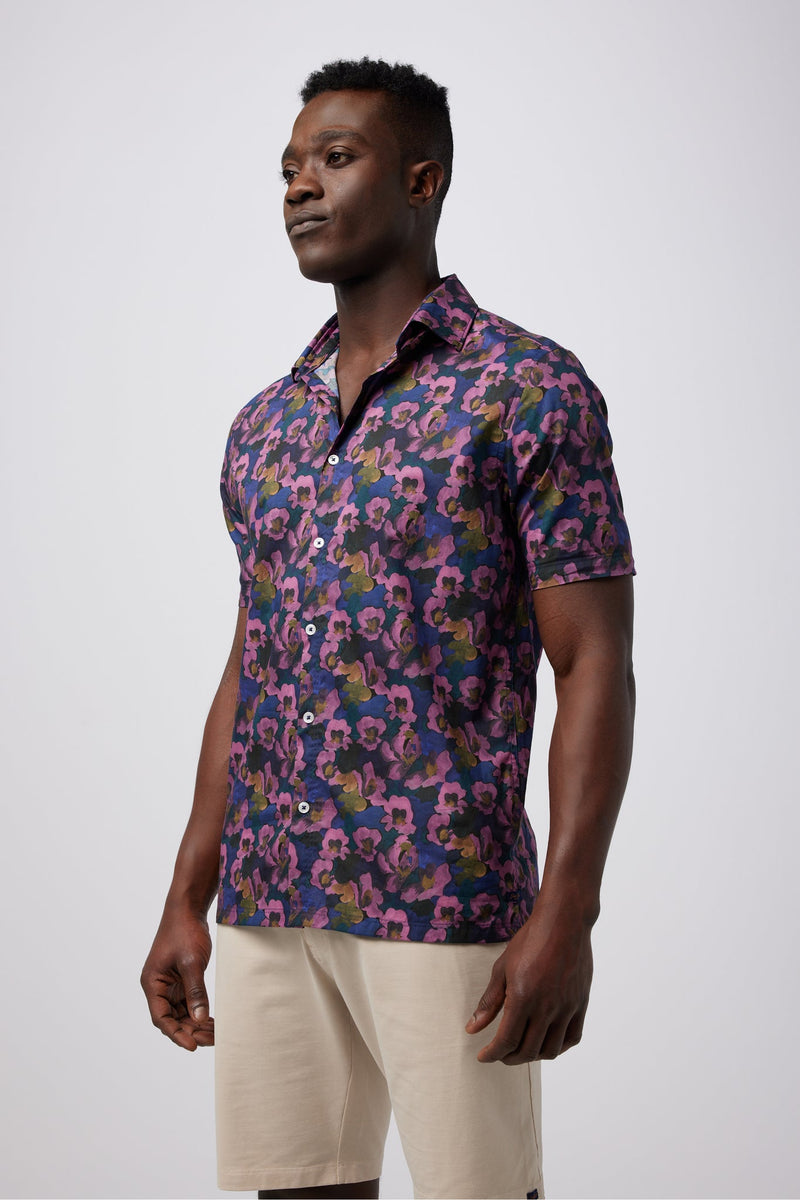 Good Man Brand On Point Print Pattern Woven SS Shirt
