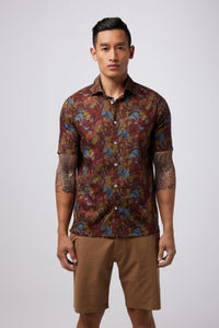 Good Man Brand On Point Print Pattern Woven SS Shirt