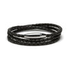 Kenton Michael Triple Wrap Braided Leather Bracelet