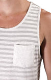 Civil Society Festival Step Up Soft Knit Striped Tank Top