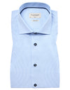 Bruun & Stengade Dane Slim Fit Subtle Stripe Woven Pattern Dress Shirt