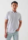 Patrick Assaraf Iconic Pima Cotton Stretch Print SS Polo