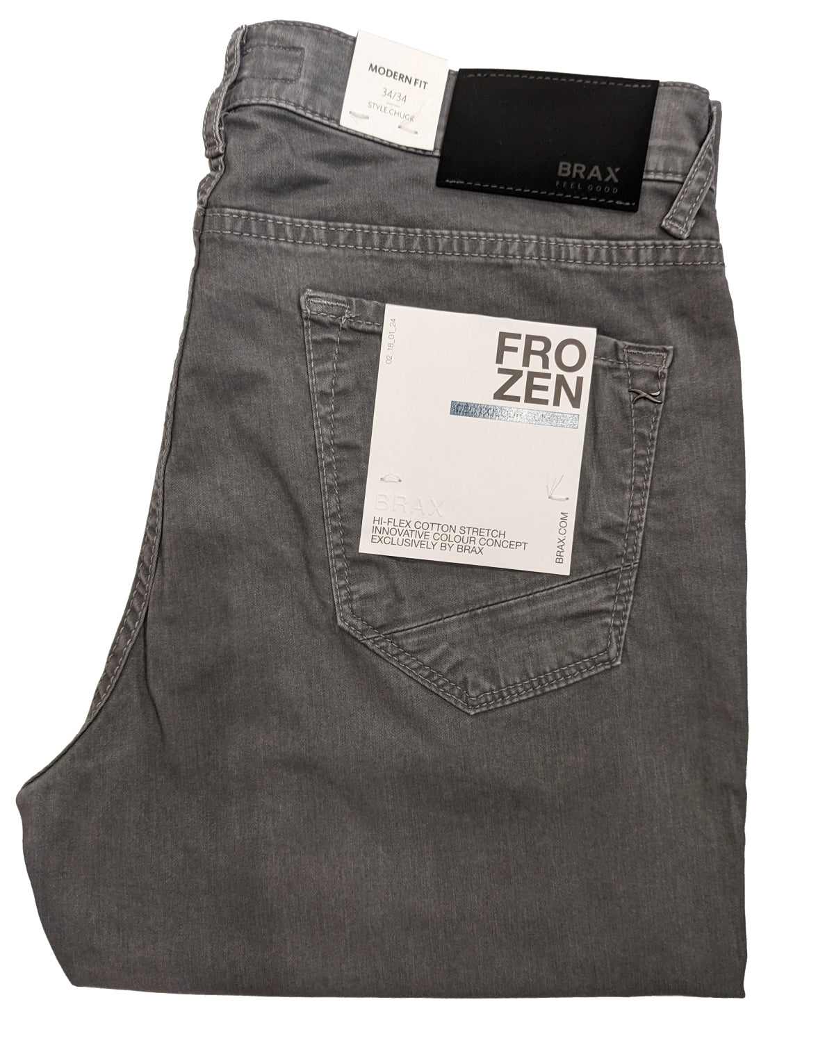 BRAX Chuck Modern Fit Hi-Flex Stretch Frozen Color 5 Pocket Pants