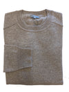 Kier + J All Cashmere Saddle Shoulder Crew Neck Sweater