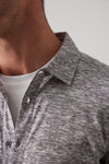 Raffi Print Pattern Aqua Cotton LS Shirt