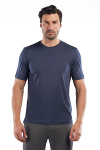 Raffi Aqua Cotton Crew T-Shirt