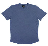 Velvet by Graham & Spencer Amaro Crew Neck Textured Slub Cotton T-Shirt