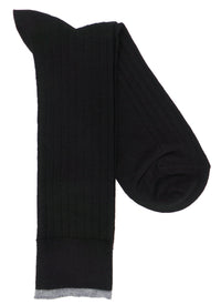 Lorenzo Uomo Merino Blend Ribbed Dress Socks