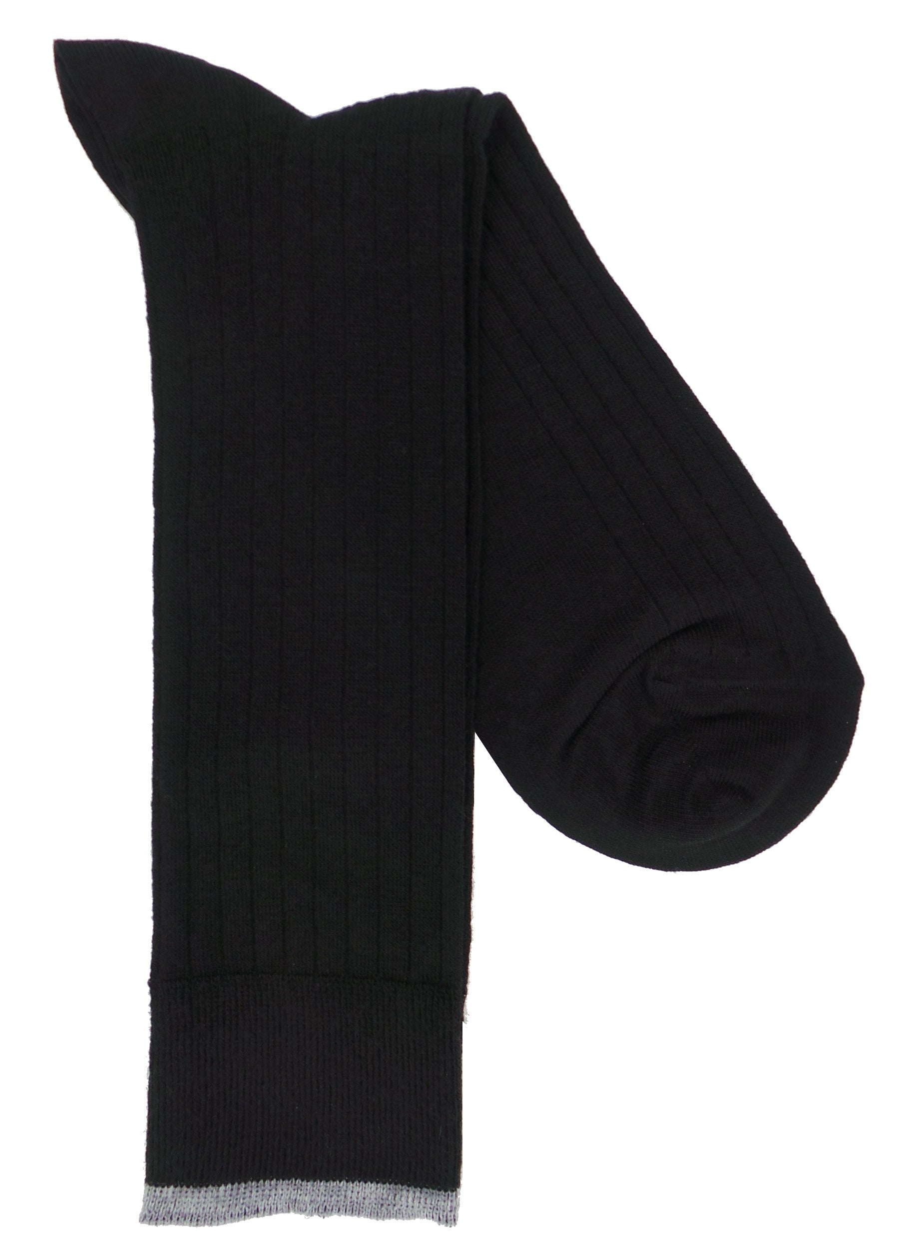Lorenzo Uomo Merino Blend Ribbed Dress Socks