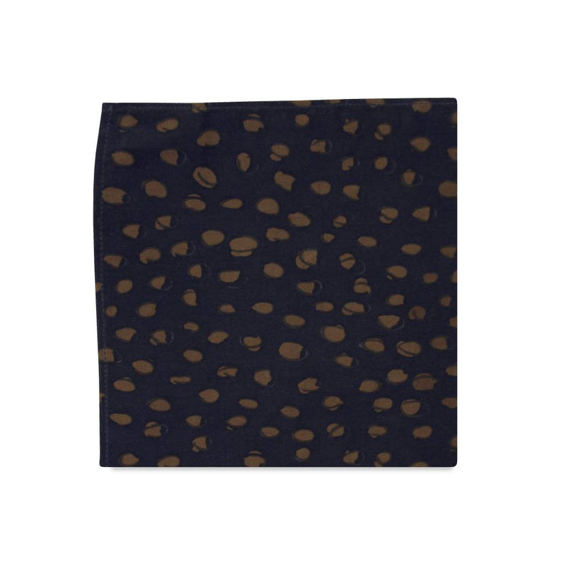 PSC Holm Abstract Print Peach Skin Fabric Pocket Square
