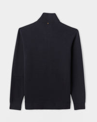 Billy Reid Quilted Quarter-Zip Mock Neck Sweater