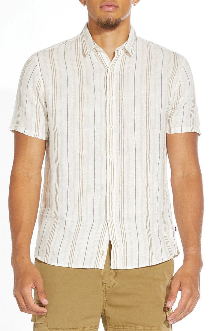Civil Society Calico Cotton Linen Blend SS Shirt