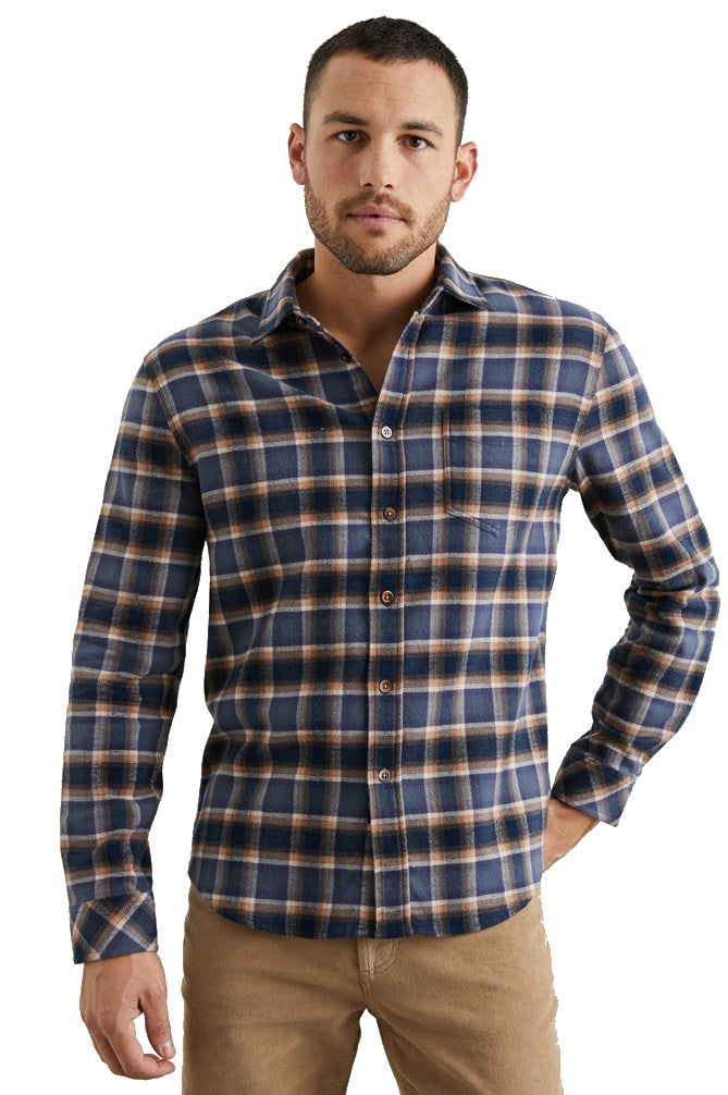 Rails Sussex Brushed Cotton Lightweight Flannel Shirt