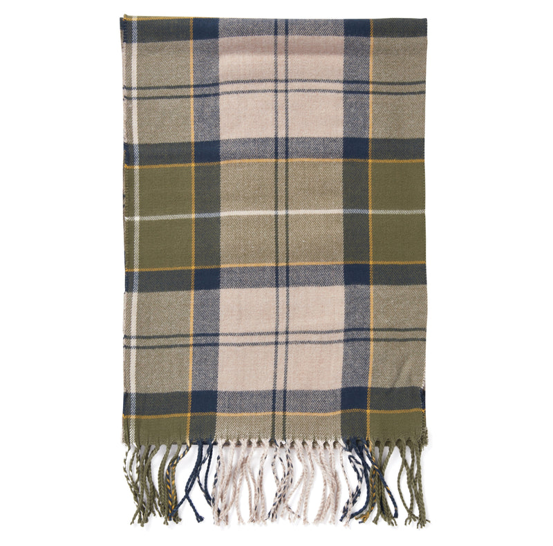 Barbour Galingale Soft Acrylic Tartan Scarf