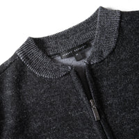 Robert Barakett Vulcan Varsity Merino Full Zip Sweater Jacket